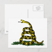 Gadsden Flag Snake Briefkaart (Voorkant / Achterkant)