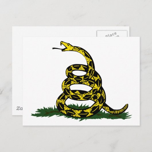 Gadsden Flag Snake Briefkaart (Voorkant / Achterkant)