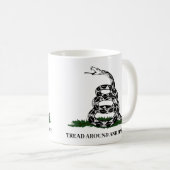 Gadsden Flag Tread Around en ontdek het Koffiemok (Voorkant rechts)
