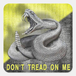 Gadsden Flag Vierkante Sticker