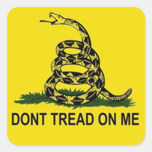 Gadsden Flag Vierkante Sticker