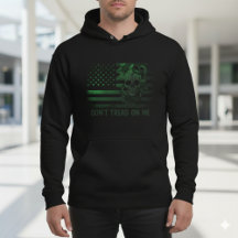 Gadsden Heritage Zware Zwarte Hoodie