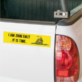 Gadsden John Galt Het is tijd Bumpersticker (Op Truck)