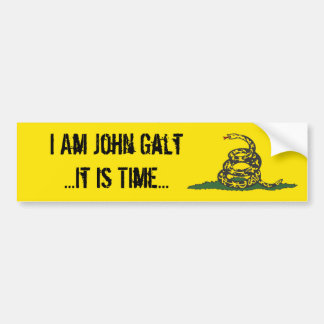 Gadsden John Galt Het is tijd Bumpersticker