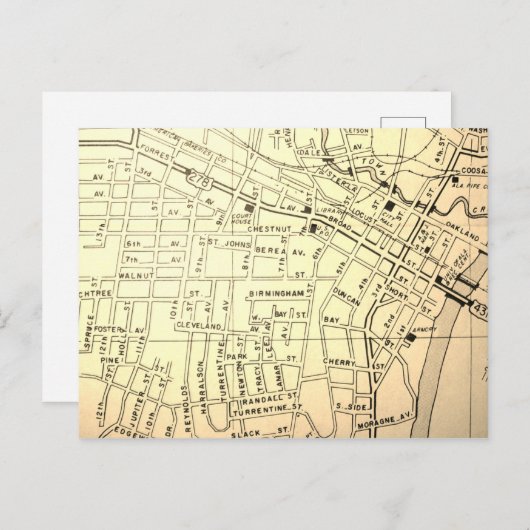 Gadsden,  kaart AL (Voorkant / Achterkant)