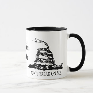 Gadsden - Leer niet op mij, leef gratis of sterf Mok