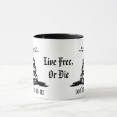 Gadsden - Leer niet op mij, leef gratis of sterf Mok (Midden)