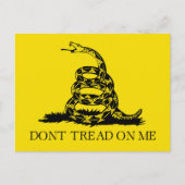 Gadsden Rattlesnake Flag: Revolutionaire Oorlog 17 Briefkaart (Voorkant)