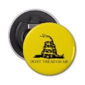 Gadsden Rattlesnake Flag: Revolutionaire Oorlog 17 Button Flesopener (Voorkant)