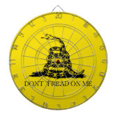 Gadsden Rattlesnake Flag: Revolutionaire Oorlog 17 Dartbord (Voorkant)