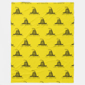 Gadsden Rattlesnake Flag: Revolutionaire Oorlog 17 Fleece Deken (Voorkant)