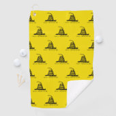 Gadsden Rattlesnake Flag: Revolutionaire Oorlog 17 Golfhanddoek (Insitu)