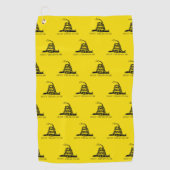 Gadsden Rattlesnake Flag: Revolutionaire Oorlog 17 Golfhanddoek (Voorkant)