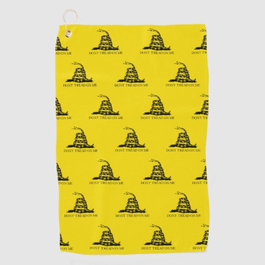 Gadsden Rattlesnake Flag: Revolutionaire Oorlog 17 Golfhanddoek (Voorkant)