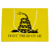 Gadsden Rattlesnake Flag: Revolutionaire Oorlog 17 Groot Cadeauzakje (Voorkant)