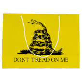 Gadsden Rattlesnake Flag: Revolutionaire Oorlog 17 Groot Cadeauzakje (Achterkant)