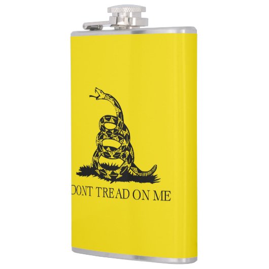 Gadsden Rattlesnake Flag: Revolutionaire Oorlog 17 Heupfles (Links)