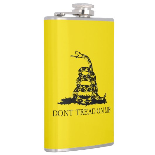 Gadsden Rattlesnake Flag: Revolutionaire Oorlog 17 Heupfles (Rechts)