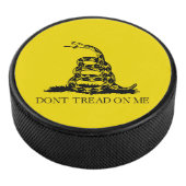Gadsden Rattlesnake Flag: Revolutionaire Oorlog 17 Hockey Puck (3/4)