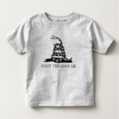 Gadsden Rattlesnake Flag: Revolutionaire Oorlog 17 Kinder Shirts (Voorkant)