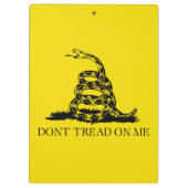 Gadsden Rattlesnake Flag: Revolutionaire Oorlog 17 Klembord (Achterkant)