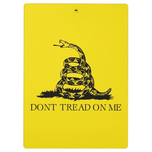 Gadsden Rattlesnake Flag: Revolutionaire Oorlog 17 Klembord (Achterkant)