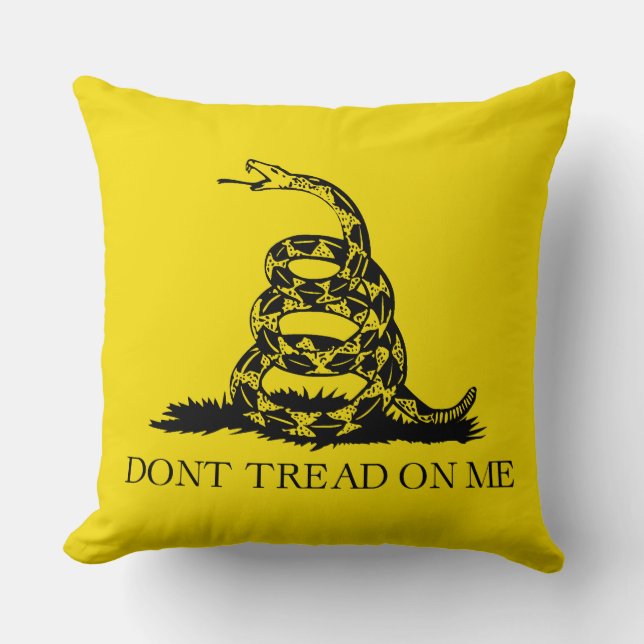 Gadsden Rattlesnake Flag: Revolutionaire Oorlog 17 Kussen (Voorkant)