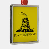 Gadsden Rattlesnake Flag: Revolutionaire Oorlog 17 Metalen Ornament (Rechts)