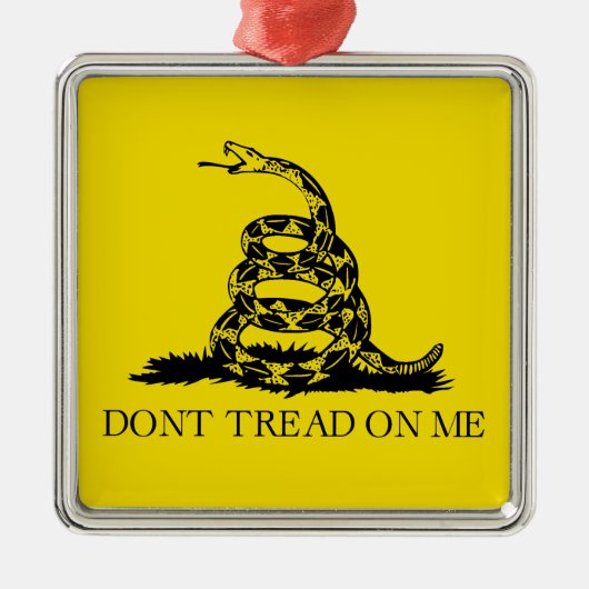 Gadsden Rattlesnake Flag: Revolutionaire Oorlog 17 Metalen Ornament (Voorkant)
