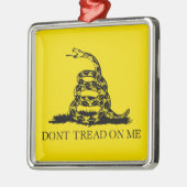 Gadsden Rattlesnake Flag: Revolutionaire Oorlog 17 Metalen Ornament (Links)