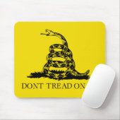 Gadsden Rattlesnake Flag: Revolutionaire Oorlog 17 Muismat (Met muis)