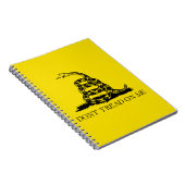 Gadsden Rattlesnake Flag: Revolutionaire Oorlog 17 Notitieboek (Rechterzijde)