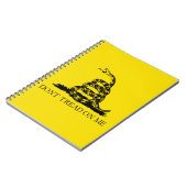 Gadsden Rattlesnake Flag: Revolutionaire Oorlog 17 Notitieboek (Linkerzijde)