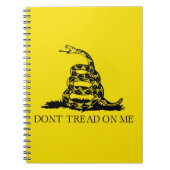 Gadsden Rattlesnake Flag: Revolutionaire Oorlog 17 Notitieboek (Voorkant)