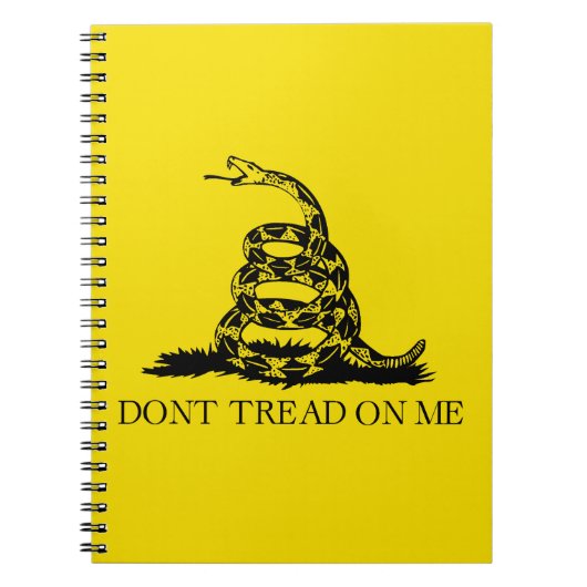 Gadsden Rattlesnake Flag: Revolutionaire Oorlog 17 Notitieboek (Voorkant)