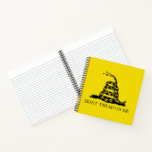 Gadsden Rattlesnake Flag: Revolutionaire Oorlog 17 Notitieboek (Binnen)