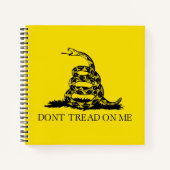 Gadsden Rattlesnake Flag: Revolutionaire Oorlog 17 Notitieboek (Voorkant)