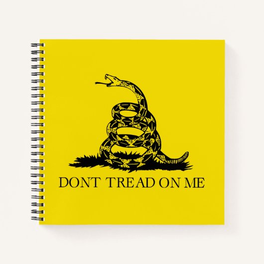 Gadsden Rattlesnake Flag: Revolutionaire Oorlog 17 Notitieboek (Voorkant)