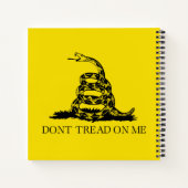 Gadsden Rattlesnake Flag: Revolutionaire Oorlog 17 Notitieboek (Achterkant)