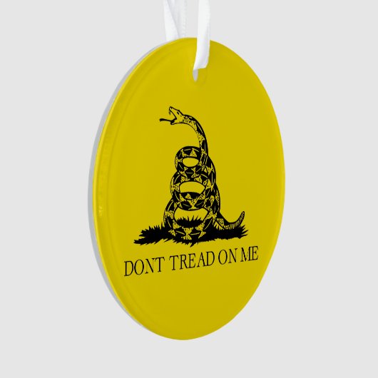 Gadsden Rattlesnake Flag: Revolutionaire Oorlog 17 Ornament (voorkant)