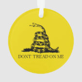 Gadsden Rattlesnake Flag: Revolutionaire Oorlog 17 Ornament (achterkant)