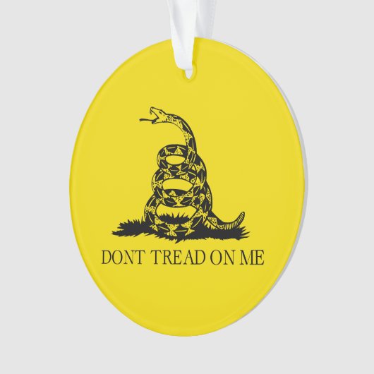 Gadsden Rattlesnake Flag: Revolutionaire Oorlog 17 Ornament (voorkant)