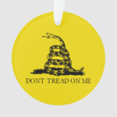 Gadsden Rattlesnake Flag: Revolutionaire Oorlog 17 Ornament (voorkant)