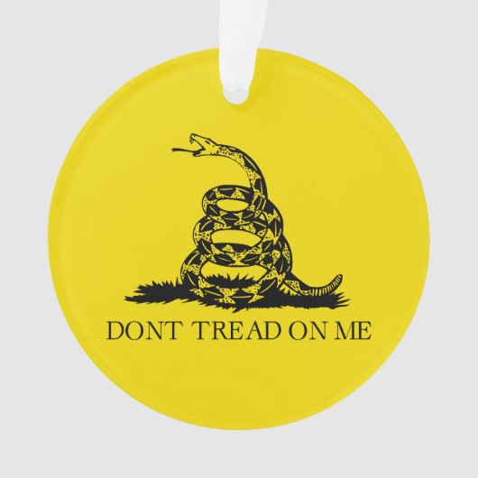 Gadsden Rattlesnake Flag: Revolutionaire Oorlog 17 Ornament (voorkant)