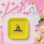 Gadsden Rattlesnake Flag: Revolutionaire Oorlog 17 Papieren Bordje (Feest)