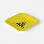 Gadsden Rattlesnake Flag: Revolutionaire Oorlog 17 Papieren Bordje (Gebogen)