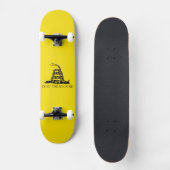 Gadsden Rattlesnake Flag: Revolutionaire Oorlog 17 Persoonlijk Skateboard (Voorkant)
