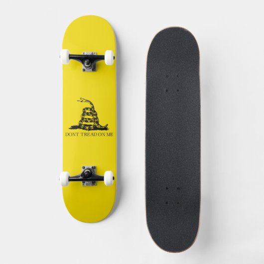 Gadsden Rattlesnake Flag: Revolutionaire Oorlog 17 Persoonlijk Skateboard (Voorkant)