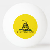 Gadsden Rattlesnake Flag: Revolutionaire Oorlog 17 Pingpongbal (Achterkant)