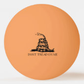 Gadsden Rattlesnake Flag: Revolutionaire Oorlog 17 Pingpongbal (Voorkant)